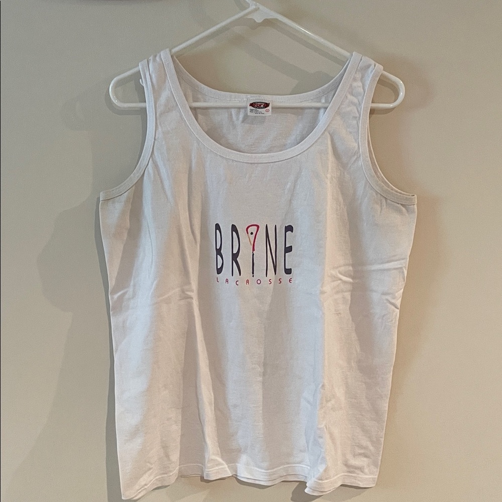 Vintage White Brine lacrosse  Women's Tank Top-large